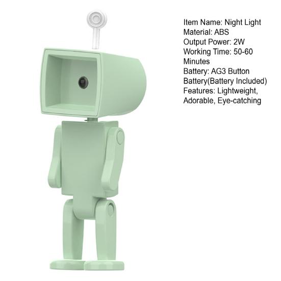 Светодиодный ночник с изображением астронавта, креативная форма, мерцающий мини-настольный светильник с питанием от батареи, украшение комнаты