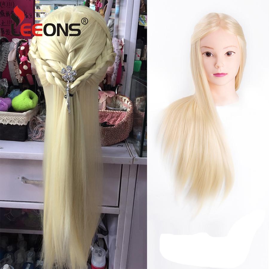 Голова манекена 65 см с тренировочной головкой для волос, парикмахерская, 7 стилей, тренировочная головка для причесок, бесплатный подарок