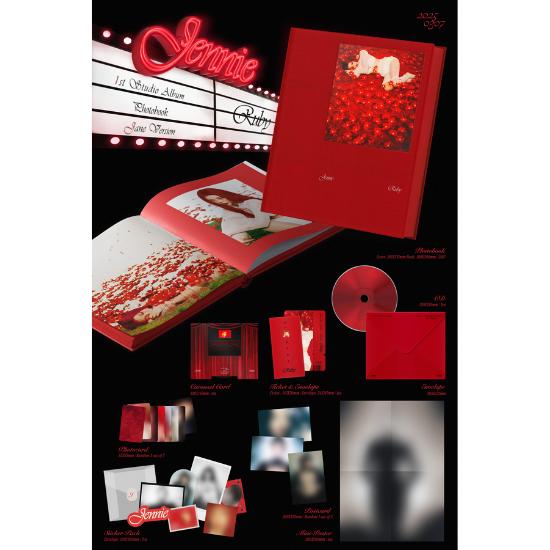 Выберите POB Photobook Ver BLACKPINK JENNIE Первый студийный альбом Ruby