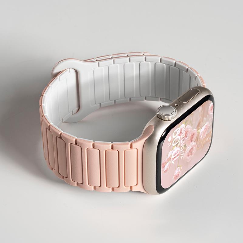 Силиконовый ремешок Jingyi для Apple Watch S7/S8/S9/S11 и iWatch10 с магнитной застежкой