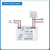 Tuya Smart TH10 Zigbee-переключатель с датчиком температуры и влажности, пассивный сухой контакт, Zigbee-реле, работает с Home Assistant