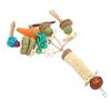 Rabbit Cage Hanging Chew Toys Rabbit Teeth Grinding Chew Toys for Guinea Pigs Chinchillas Hamsters Rats Teeth Grinding