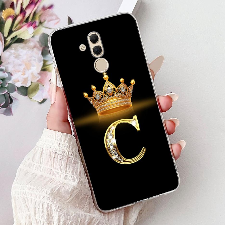 For Huawei Mate 20 Lite Case SNE-AL00 Stylish Crown Letters Cover Soft Slim Phone Case For Huawei Mate 20 Pro Mate20 Lite Fundas