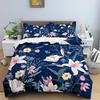 Leaves Duvet Cover Set 3D Flower Printed Bedding Set Comforter Cover With Pillowcase Single Twin King Queen Bedclothes 2/3Pcs
