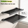 Foldable Wall Shelf High Load-bearing Capacity Mesh Storage Rack Retractable Drying Net with Hook Bathroom Portable Organizer