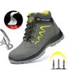 Safety Work Boots For Men Waterproof Security Ankle Shoes Anti-smashing Steel Toe Cap Winter Boots Men Construction Work Boots