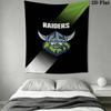 Canberra Raiders Wall Tapestry Aesthetic Wall Hanging Printed Fabric Blanket Decorative Tapestries for Bedroom Living Room Home Decor