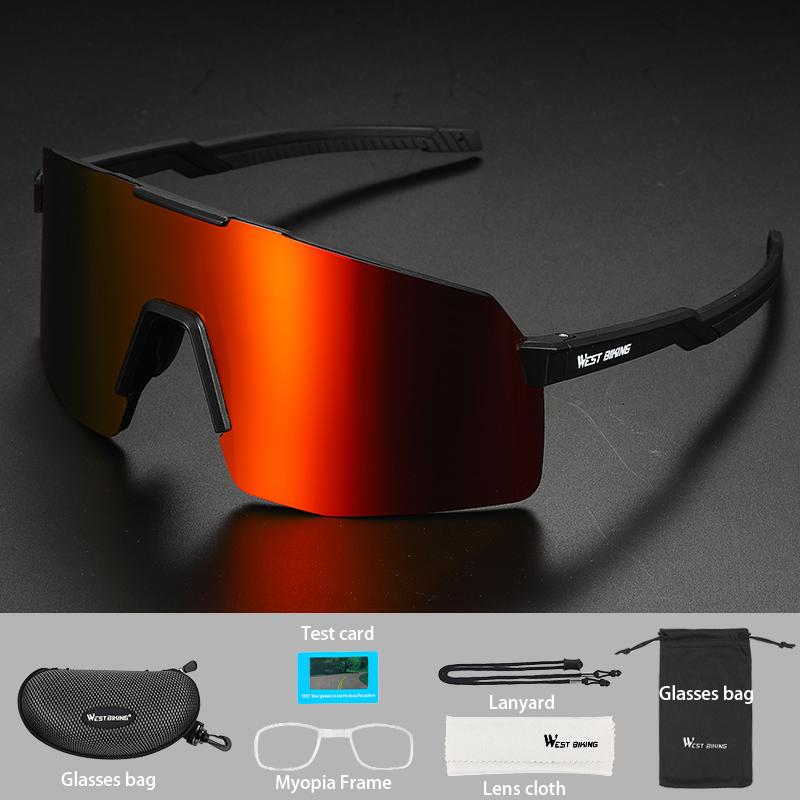 WESTBIKING Polarized Bike Full Frame Design Glasses Bicycle Goggles UV400 Road Bike Windproof Outdoor Sport Bike Glasses Cycling