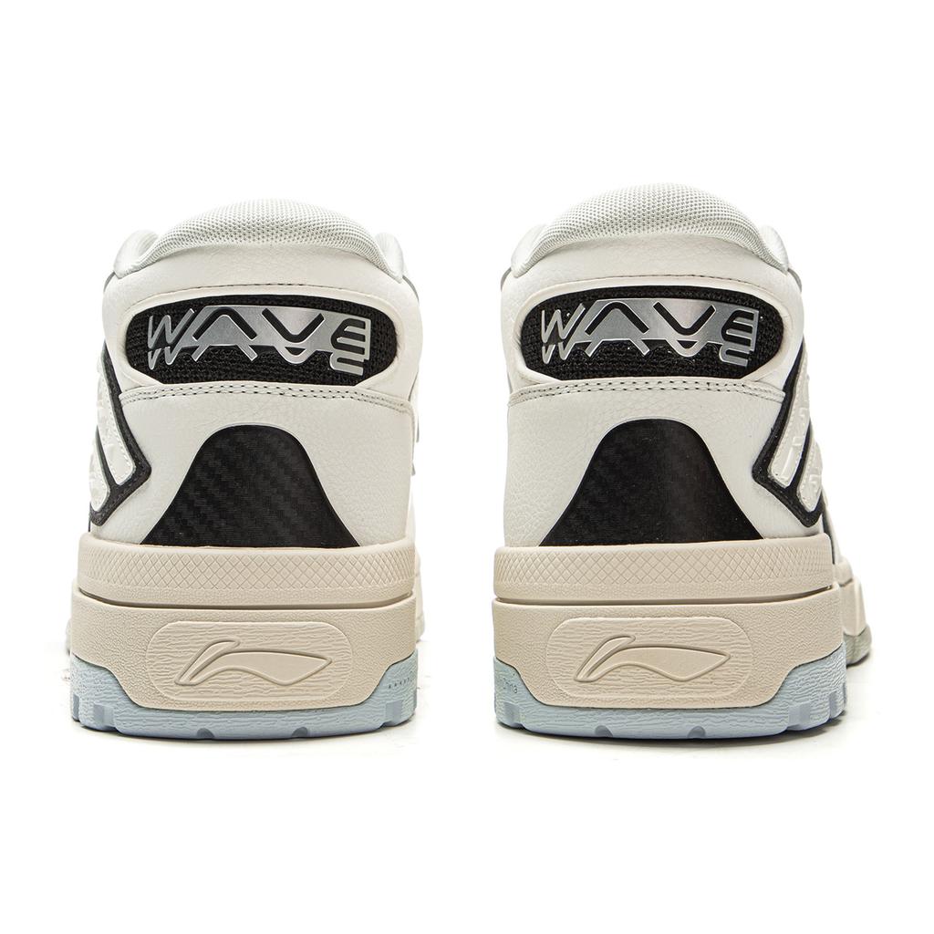 Li Ning Wave MID FLEECE Термоустойчивые Нескользящие Средние Кеды для Скейтборда Унисекс Белые AGCV381-1
