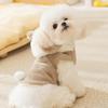 New Cute Little Animal Dog Two-legged Down Jacket with Hat Teddy Than Bear Cat Warm Pet Clothes In Autumn and Winter