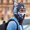 3D Cat Велосипедная Балаклава с капюшоном и ушками, Балаклава с принтом животных для активного отдыха, музыкальных фестивалей, рейвов, лыж