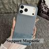 Деловая кожа на ощупь для чехла Magsafe для iPhone 16 15 14 Plus 13 12 17 Pro Max Air Ультратонкая магнитная безрамочная крышка