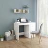 VidaXL Desk White High Gloss 100x50x76 Cm Chipboard