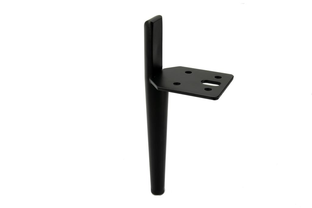 Set of 4 sofa legs, black pin, height 15 cm