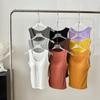 Summer New Versatile Sleeveless Bottoming Shirt for Women In Women, Slim and Pure Color, Chest Pad Top