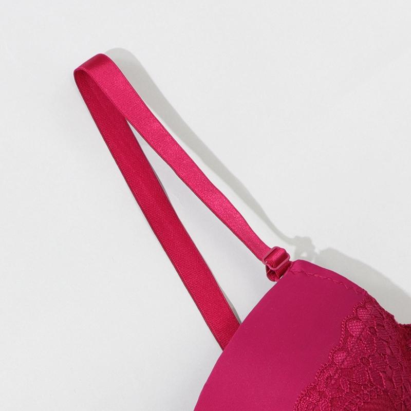 Женский бюстгальтер Тонкая форма C Чашка Бюстгальтеры без подкладок с цветочным кружевом, нижнее белье с проволокой