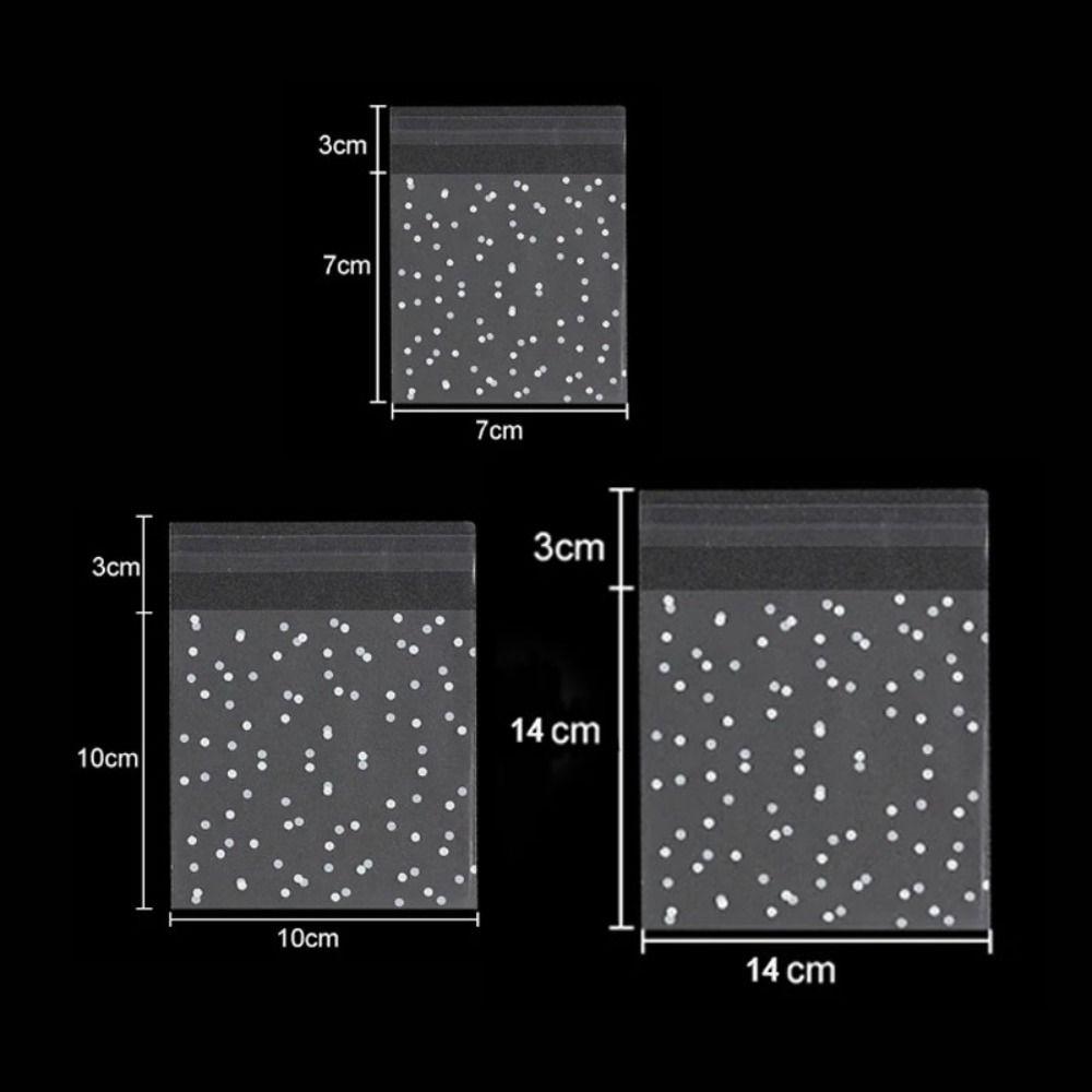 100pcs Self-adhesive Candy Bag Baking Packaging Gift Bag Party Cookie Bag Cookies Packing