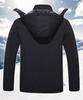 TACVASEN Outdoor Coat, Winter Jacket, Anorak, Cold Weather Outerwear, Water-Repellent, Warm, for Skiing, Motorcycles, Fall and Winter, Black, Size L