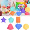 6PCS/set Silicone Children Sensory Stone Textured Silicone Suction Cup Toy  Gift