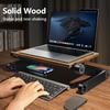 Oatsbasf Portable Solid Wood Macbook Stand Laptop Booster Holder for Desk Vertical Height Adjustable Notebook Projector Bracket