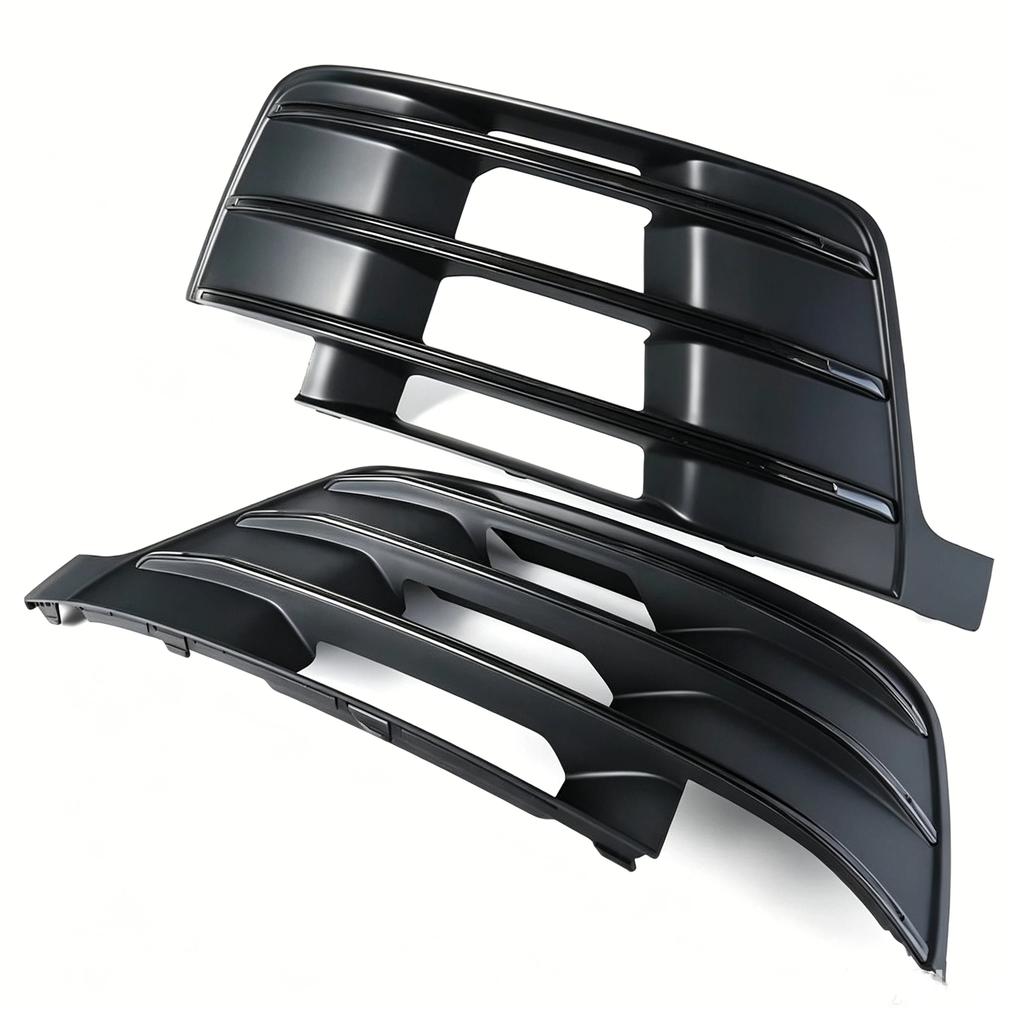 Front Bumper Fog Light Grilles Matte Black Weather Resistant High Durability for Q7 Exterior Auto Parts