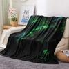 Green Dragons  Print Flannel Blanket, High quality Comfortable for All Seasons, Home Decor, Warmth and Comfort