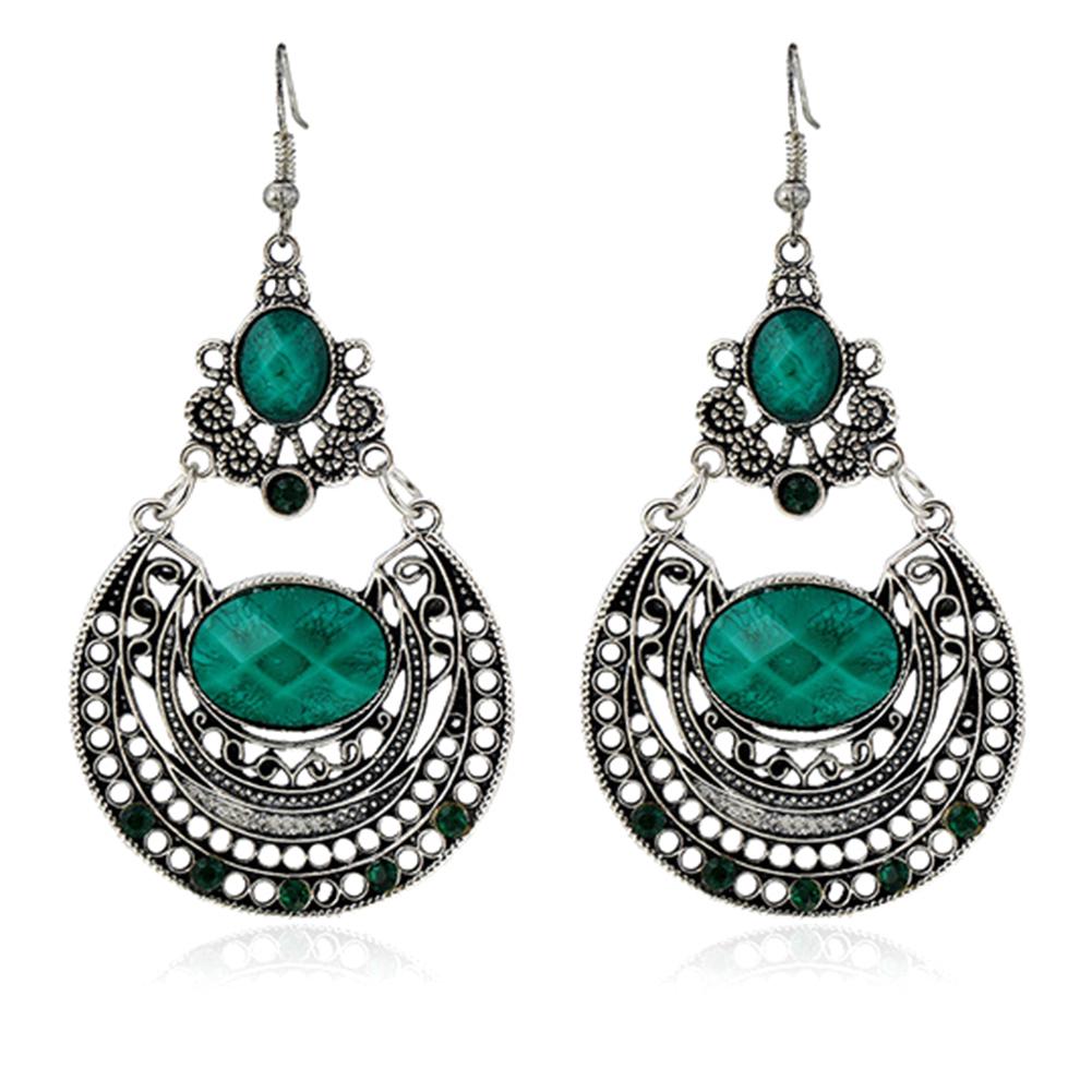 Серьги Bluelans с крючком для банкета, женские висячие полые ювелирные серьги, вечерние серьги в богемном стиле