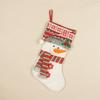Christmas Stocking Handmade Fabric Ornament Santa Snowman Reindeer Cookie Man Gift Tree Hanging