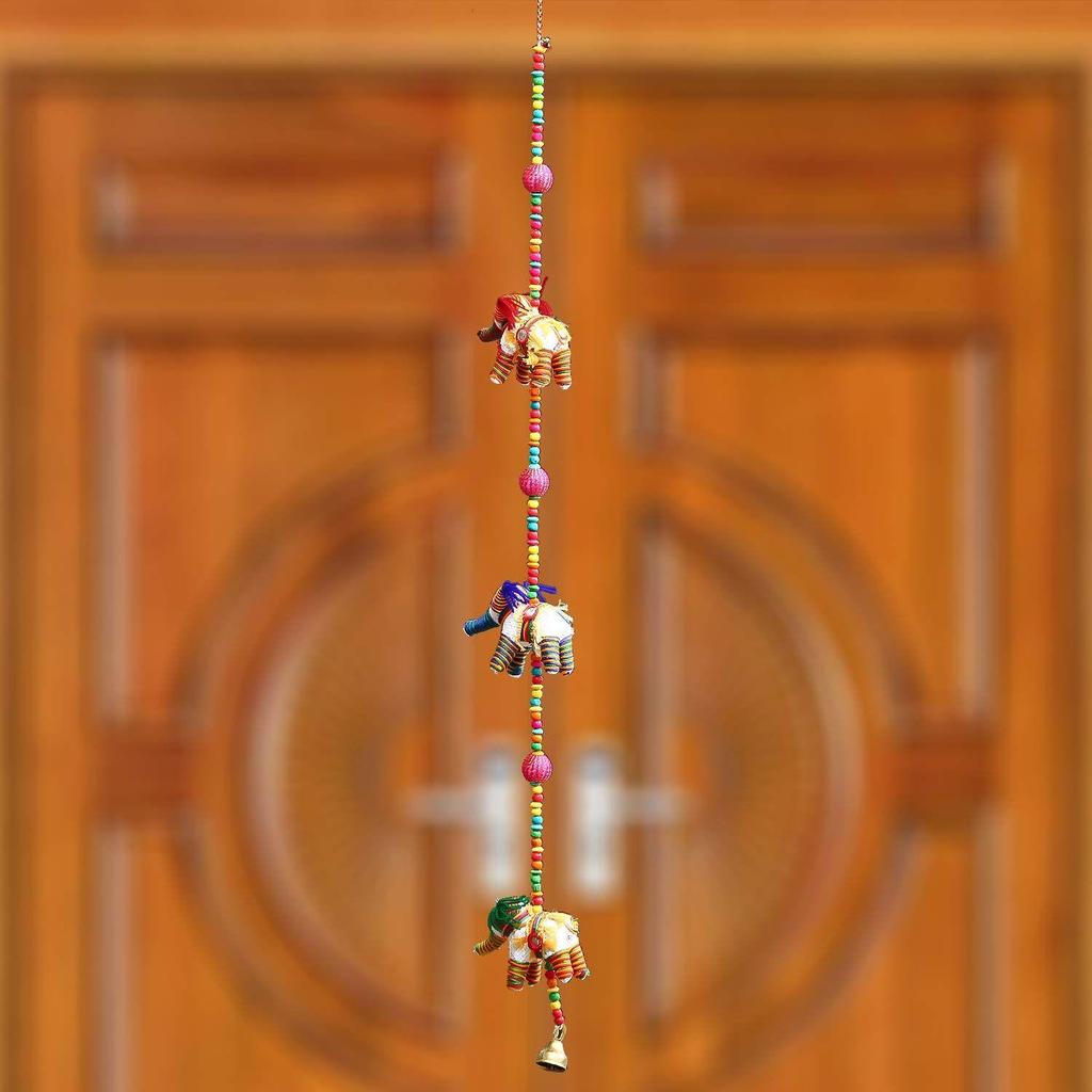 Cotton Door Hanging (Multicolour_4X4X33 Inch)