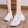 Fashion Platform Spring Sneakers Women Casual Shoes Wedge Sneaker Warm Cotton Shoes Female Lace-up Chunky Shoes Running Shoes for Woman