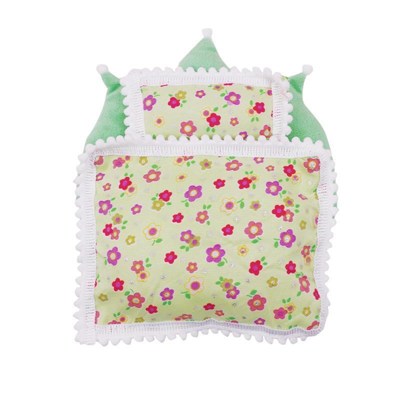 Набор мини-аксессуаров для куклы 17 см для куклы Labubu Pop 3 шт./набор Кровать+Одеяло+Подушка Пижама Спальный мешок Кукольный домик Подарок,Игрушки для девочки