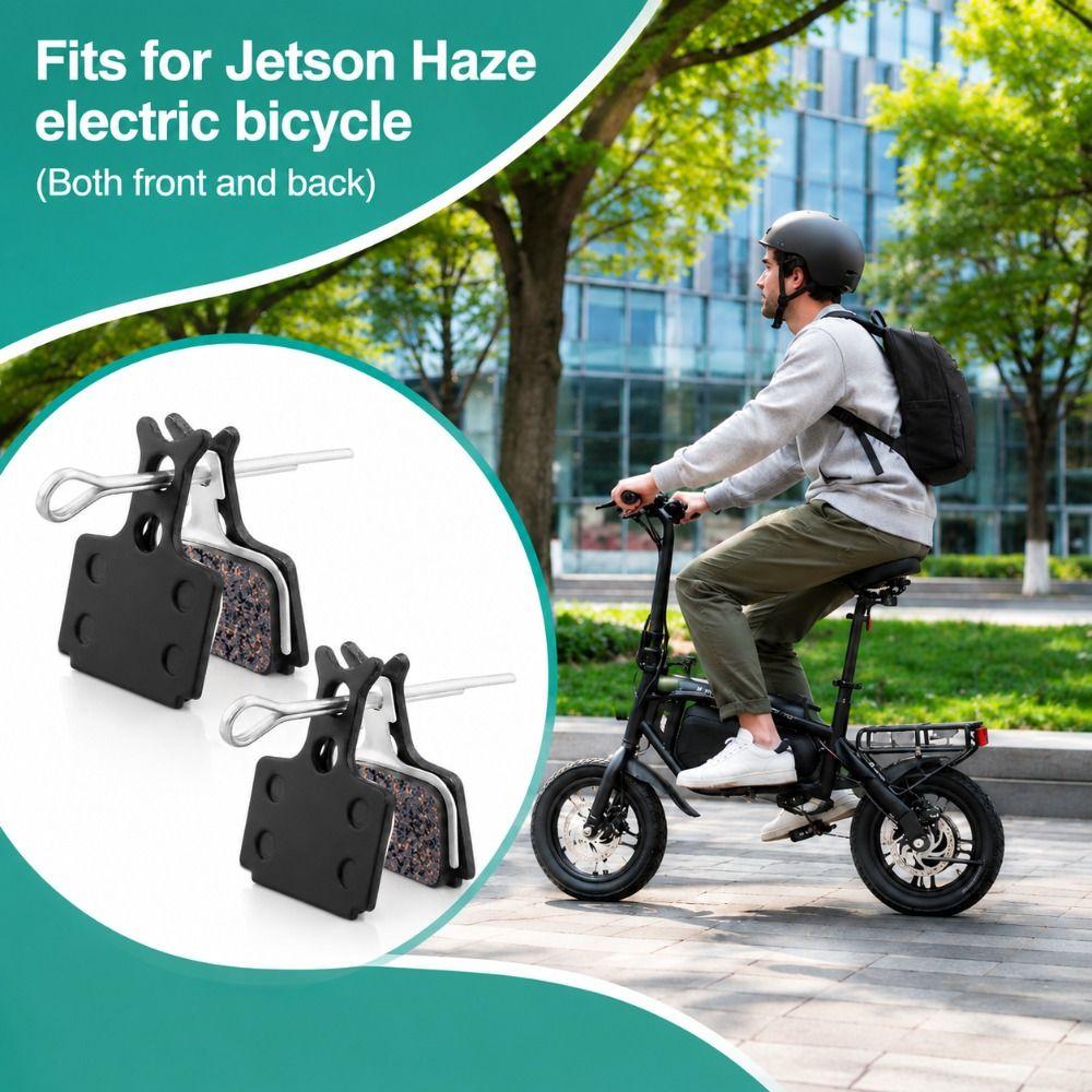 4 Pairs Black Electric Bike Brake Pads for Jetson Haze electric bike/ Electric Bicycle Maintenance
