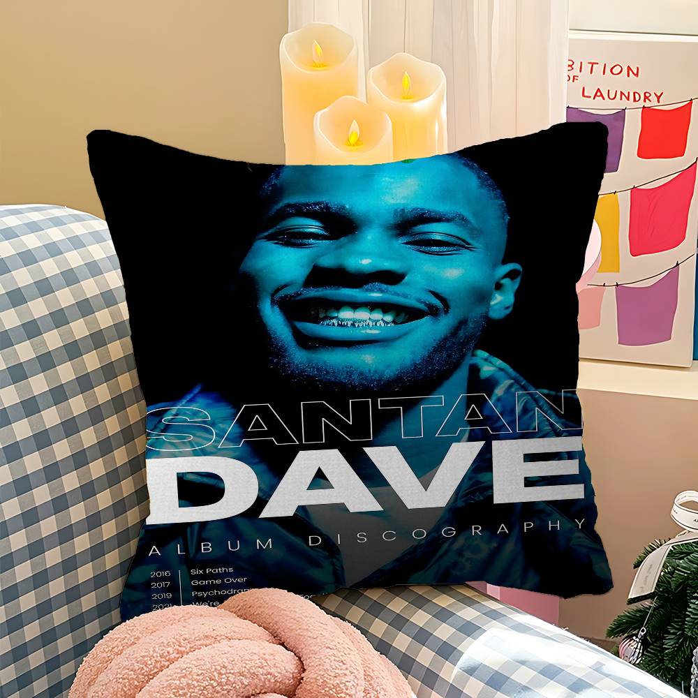 Поп-хип-хоп рэпер Дейв Подушка Аниме-подушка Подушка для изголовья дивана-кровати Чехол для подушки 45x45 см Мода