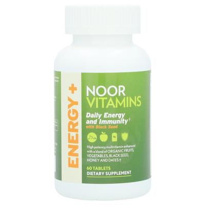 Noor Vitamins, ежедневная добавка для энергии и иммунитета, черный тмин, 60 таблеток