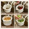 Kitchen Sink Drain Basket With Removable Filter Press-to-Empty Design - ABS Modern Hanging Organizer Dish Drying Food