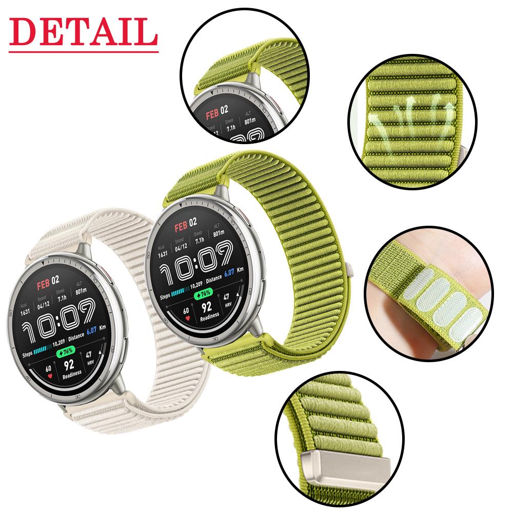 Нейлоновый ремешок для Amazfit Active 2 Регулируемый сменный браслет для Amazfit Active2 Squar/GTR Mini/bip3/GTS Аксессуары для ремешка