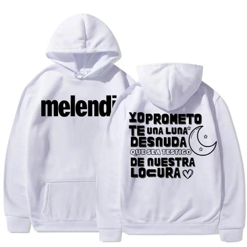 Худи с принтом букв из альбома и тура рэпера Melendi