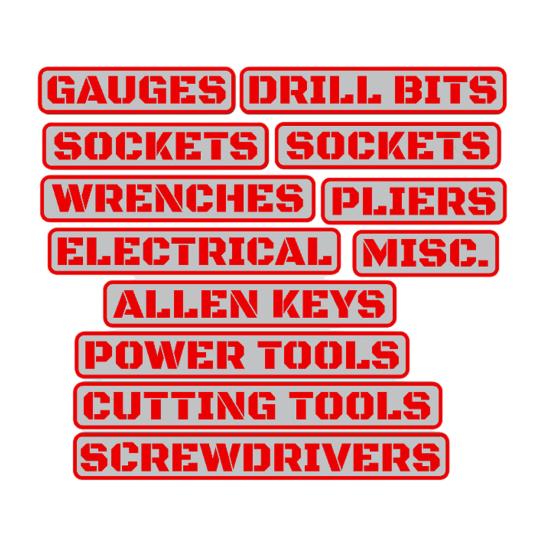 12 шт. Магнитные этикетки для ящика с инструментами Многоразовые 3D-печатные Органайзеры для ящиков с инструментами Аксессуары для стальных ящиков с инструментами, тележек, ящиков, шкафов Организация гаража своими руками