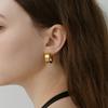 [Серебро 925 пробы] Серьги Квадратная Кривая