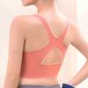Женский невидимый передний крест с застежкой, противоударный спортивный бюстгальтер для йоги, красивый повседневный бюстгальтер без косточек для фитнеса с перекрестной застежкой сзади