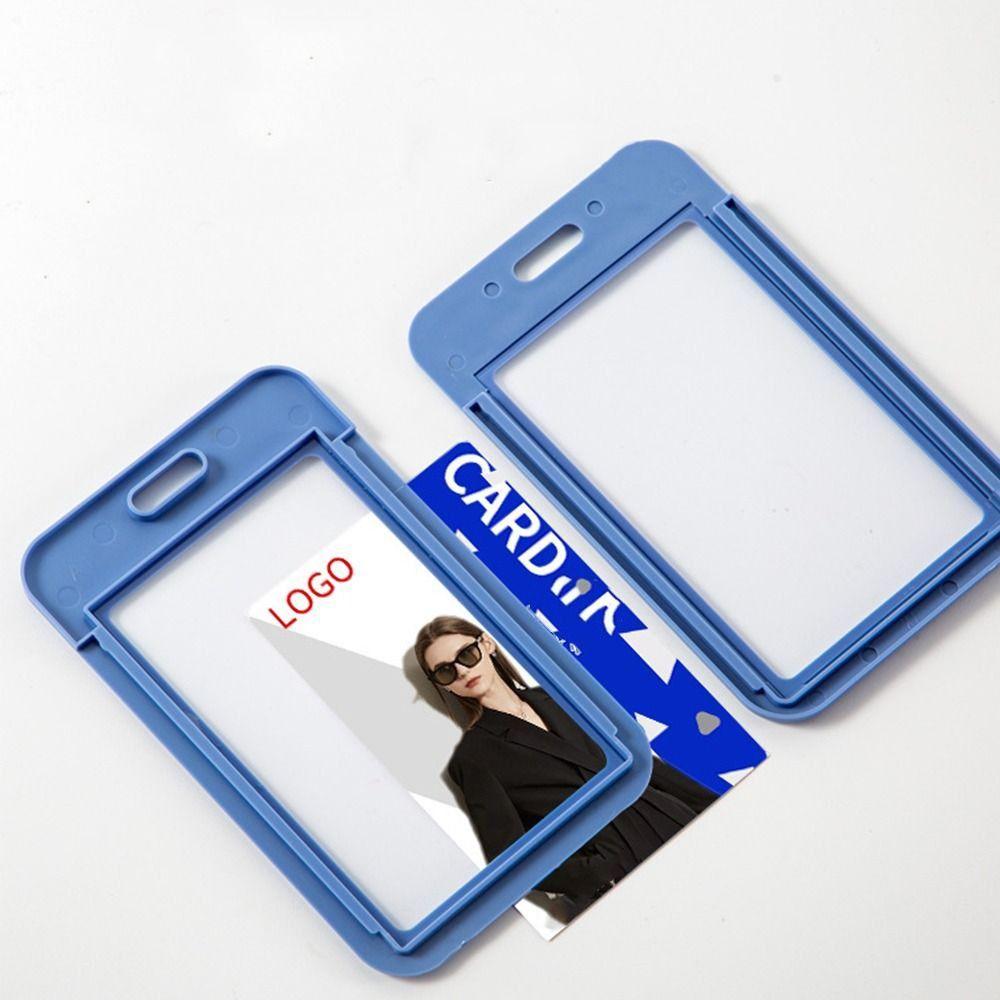 Дверная карта Канцелярские товары для карточного офиса ID-карта Горизонтальный протектор для карты Ремешок Держатель для карт Простой чехол для карт Вертикальная обложка для карты