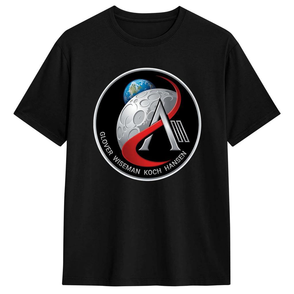 Artemis Mission Logo T Shirt Summer Cotton TShirt for Couple Design Tee Shirt Vintage New Unisexs Clothing Womens T Shirt