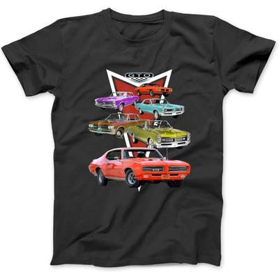 1964 64 65 66 69 70 2006 04 05 GTO Классический Винтажный Автомобиль Футболка, Свитшот, Худи для Мужчин Женщин Детей Сделано в Канаде Черный