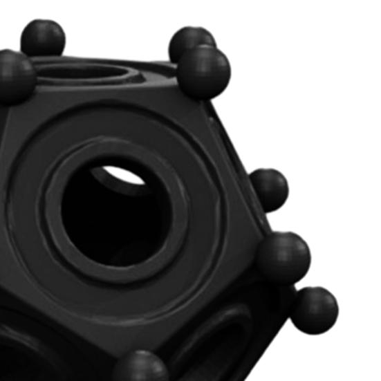 Ancient Roman Dodecahedron Ornament 3D Printed Hollow Dodecahedron Historical Decoration Collectible Gifts for Him History Lovers