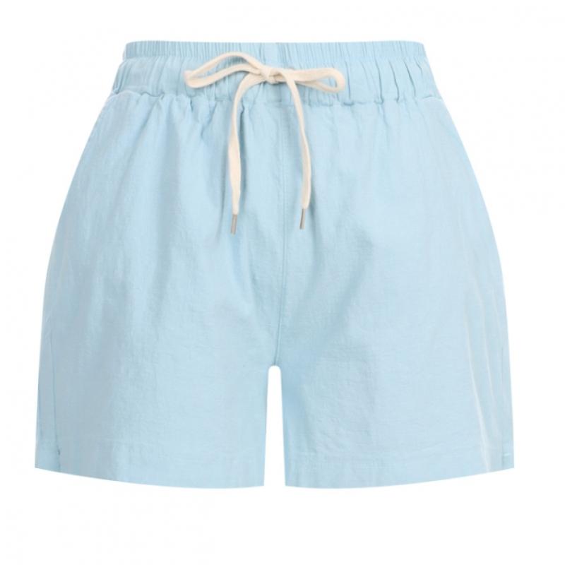 Shop Women Waistband Pocket Vacation Shorts Khaki Pic Wpt 20651