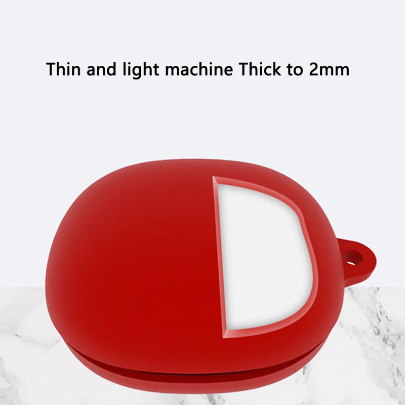 Силиконовый защитный чехол Защитная крышка для беспроводных Bluetooth-наушников с карабином Совместим для