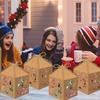 6 шт. Рождественские подарочные коробки Многоразовые бумажные коробки для конфет с полым дизайном для дня рождения, девичника, свадьбы, рождественской вечеринки, держатель для сувениров