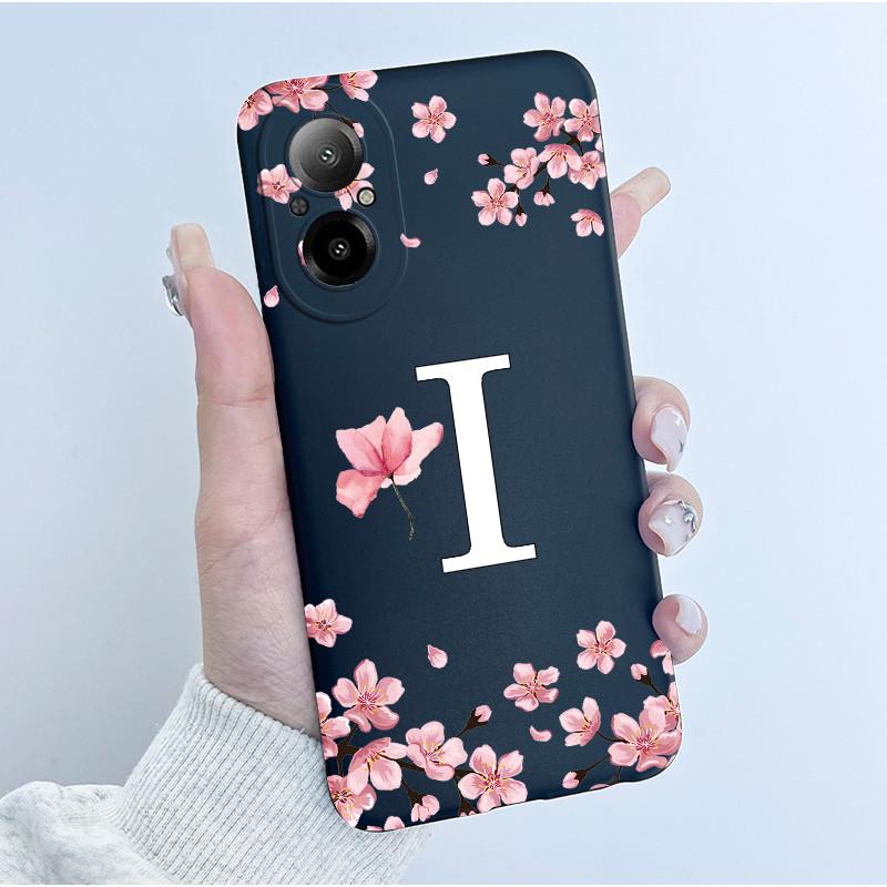 Чехол Для Realme C67 4G Цветы Буквы Рисунок Мягкий ТПУ Тонкий Силиконовый Задняя Крышка Телефона Для OPPO Realme C 67 Защита Funda