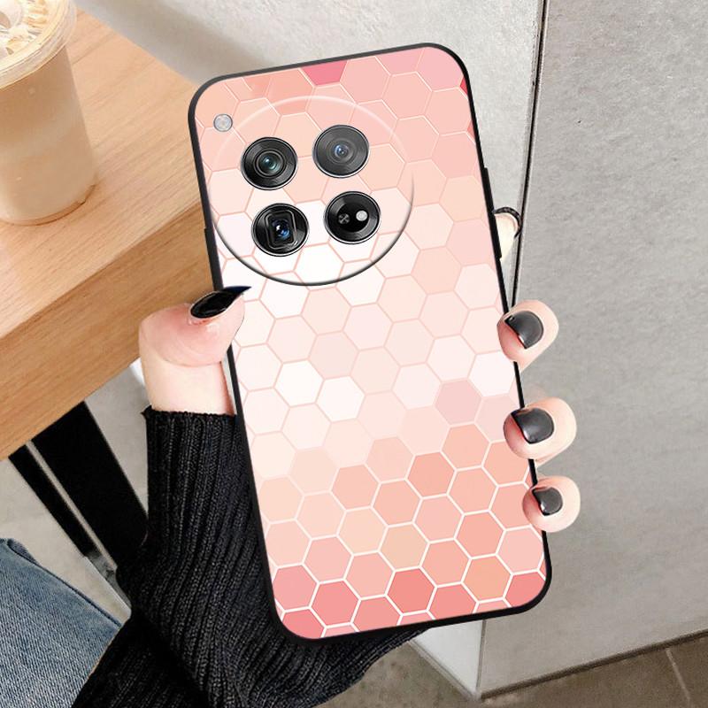 For OnePlus 12 Case Cover For OnePlus12 Fundas New Black Soft Silicone TPU Protective Phone Case For One Plus 12 Bumper Coque