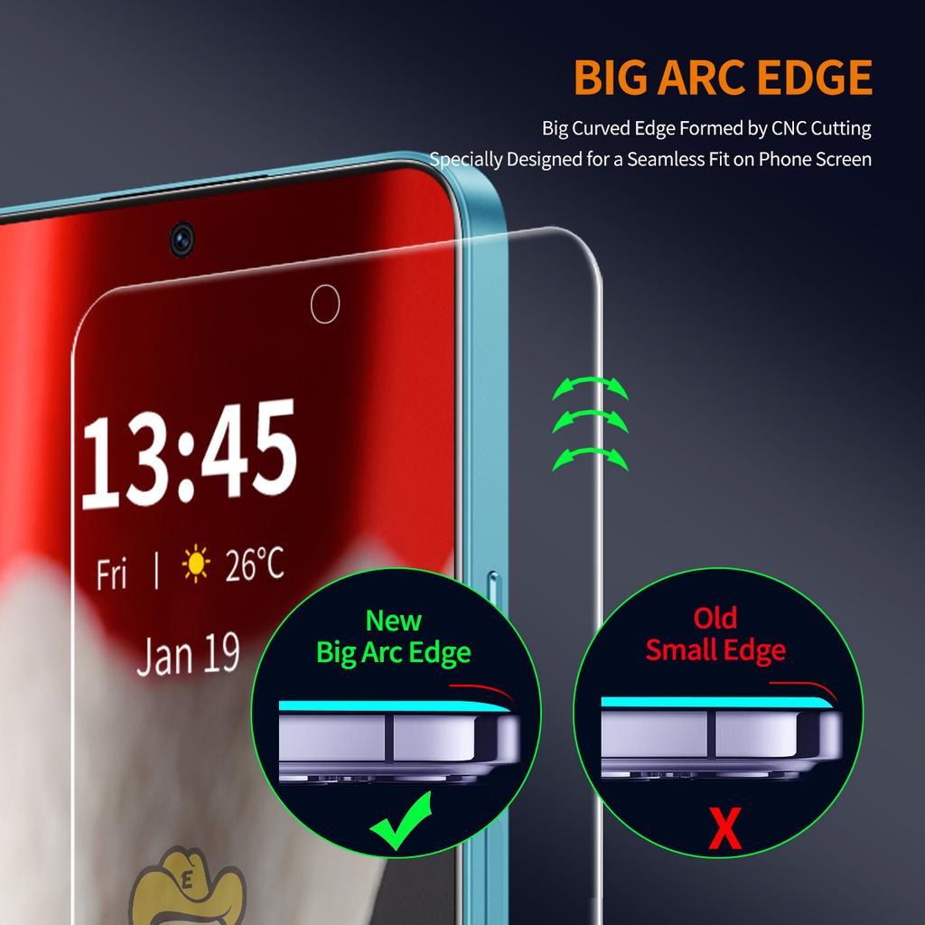 For Motorola Moto G Play (2025) 4G ENKAY HAT PRINCE Screen Protector 9H Hardness High Aluminum-Silicon Glass Film